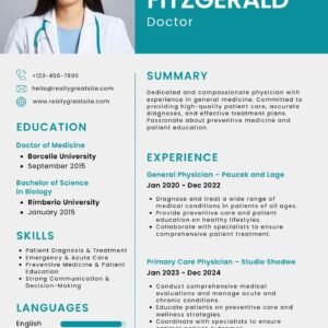 doctor resume (customized option available)